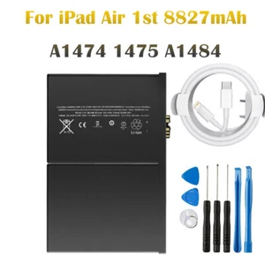 Replacement Battery For Apple iPad Air 1st Gen 8827mAh A1474 1475 A1484 + Tools - Picture 1 of 8