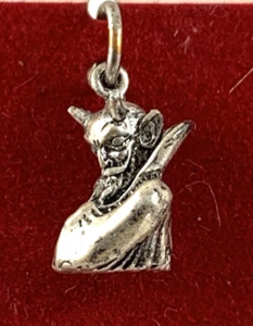 Devil Sterling Silver Charm | 7/16" | New Old Stock | As Found Cond. | Very Nice - Picture 1 of 3