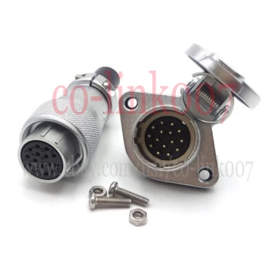 WEIPU WS20 15 Pin Flange Aviation Cable Connector, Industrial CNC Connector - Image 1 of 4