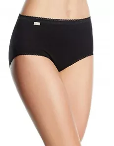 PLAYTEX CULOTTE MIDI COTTON STRETCH TAILLE 52 COULEUR NOIR REF 00BP - Imagen 1 de 2