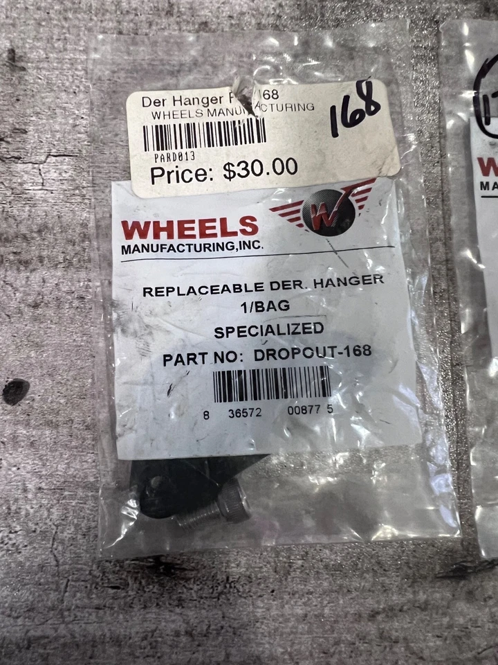 Подвеска переключателя передач Wheels Manufacturing Dropout-168 - Изображение 1 из 1