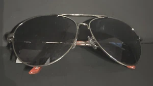 Herren Sonnenbrille Dockers Piloten Pilot silber Metallgestell schwarze polarisierte Gläser - Bild 1 von 10