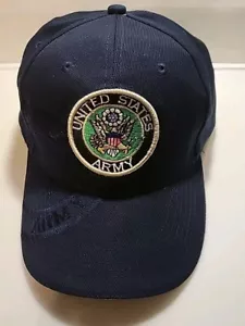 US United States Army Circle Logo Adjustable Loop & Hook Strapback Hat Cap - Picture 1 of 10
