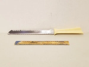 Vintage Quikut Carve & Serve Stainless Steel 9.5" Knife w/Fork Tip & Sleeve - Picture 1 of 6
