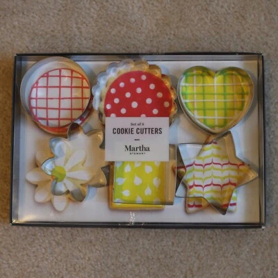 Juego de 6 cortadores de galletas | Acero inoxidable | Colección Martha Stewart | NUEVO Foto 1 de 3