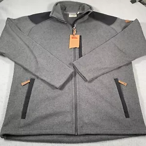 Vellón Fjallraven Buck para hombre 2XL gris cremallera completa poliéster - Imagen 1 de 12