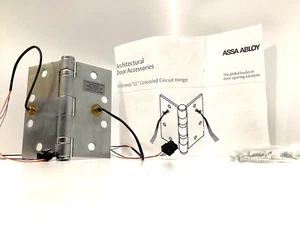ASSA ABLOY McKinney Concealed Circuit Hinge MK55904 4-1/2 X 4-1/2 TA2714 26D CC8 - Picture 1 of 2