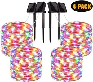 99FT 30m Solar String Lights Outdoor Yard Fairy Lamp 300LED RGB Waterproof IP65 - Picture 1 of 16