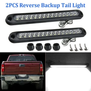 2Xweiß LED Auto Pkw Lkw Anhänger Rücklicht Blinker Bremsleuchte Universal 12/24V - Bild 1 von 10