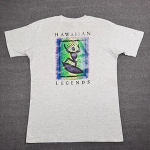 Vintage Hawaiian Legends Surfwear T-Shirt Herren Large grau Ozean Einzelnaht - Bild 1 von 8