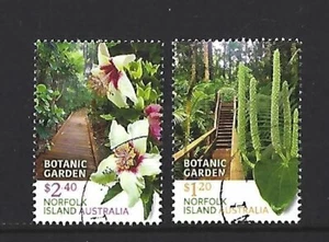 AUSTRALIA 2023 NORFOLK ISLAND SET GIARDINO BOTANICO DI 2 FINE USATO - Foto 1 di 1