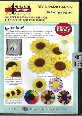 Amazing Designs - DIY Dresden Coasters (CD-ROM) New - Image 1 of 2