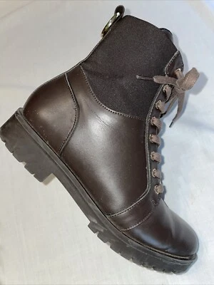 Westies 踝靴女式 7.5 M 码棕色皮革外出派对户外 — 第 1/4 张图片