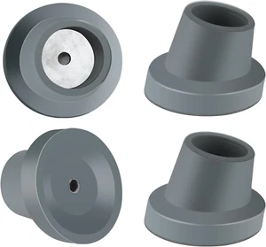 Paquete de 4 pies de repuesto para silla de ducha asiento de baño | puntas de goma de 1-1/8 pendiente no - Imagen 1 de 12