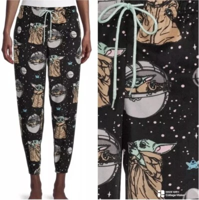Star Wars Yoda Size 2X 18W-20W Womens Sleep Jogger Pants Pockets Pajamas NWT - Image 1 of 4