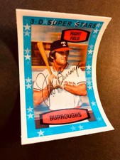 1975 Kellogg's 3-D Super Stars Jeff Burroughs Rangers #8 with small cracks