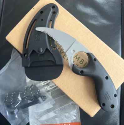 NOS 2002 CRKT BEAR CLAW Blunt Tip Model 2510  Knife Box Papers Mint- RARE! - Image 1 of 3