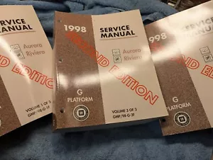 1998 Oldsmobile Aurora & Buick Riviera Service Repair Manual OEM Factory 3 Vol - Bild 1 von 4