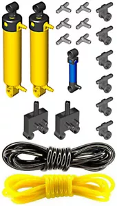 LEGO Kit neumático (técnica, cilindro, interruptor, válvula, mini, bomba, montaje, t, manguera, tubo) - Imagen 1 de 1