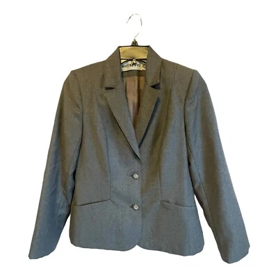 Blazer ajustado gris pura lana virgen blanco ciervo para mujer talla 7 Foto 1 de 4