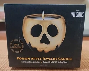 Charmed Aroma Villains Poison Apple Candle 925 Sterling Silver Evil Queen Ring 7 - Picture 1 of 7