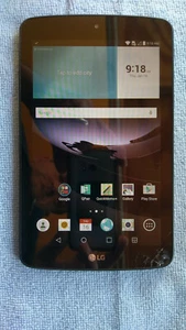 LG G Pad F 7.0 LK430 Sprint, clean ESN, cracked glass, good lcd T1 - Picture 1 of 6