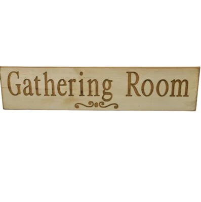 Letrero de madera tallado para sala de reuniones palabra decoración de pared país francés Cottagecore Foto 1 de 4