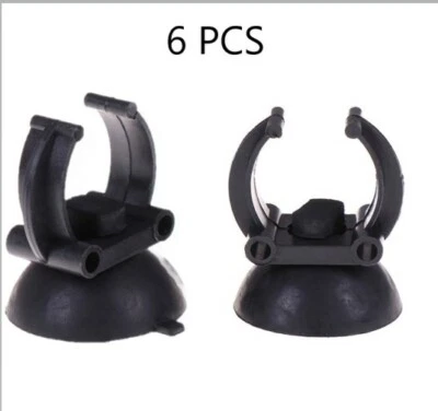 6X Suction Cup Clips Aquarium Heater Tubing Lights Holds Up To 1" Diameter SALE!