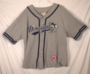 Disneyland Mickey Mouse Baseball Jersey, Vintage 1990s #55 on back SZ Large - Picture 1 of 8