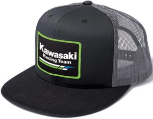 Factory Effex Kawasaki Racing Snapback Hat-Grey/Black - Mens Lid Cap - Picture 1 of 1