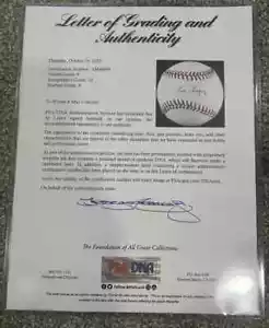 HOF Al Lopez Signed Official National L Baseball Full PSA LOA COA DODGERS******* - Picture 1 of 6