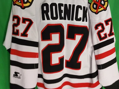 Video XL Jersey Roenick Jersey Blanco Chicago Blackhawks Starter Hombres Starter Años 90 Foto 1 de 4