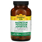 Country Life Magnesium Potassium Aspartate 180 Tablets | Cardiovascular Health