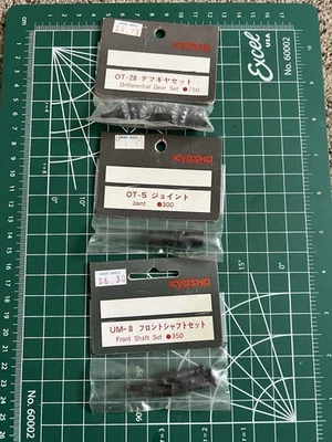 Kyosho OT-5 Joint UM-8 Front Shaft OT-28 Diff Gear Set Vintage Optima Ultima - Image 1 of 4