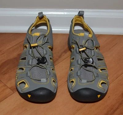 Keen Turia Sport Women's Gray/Yellow Waterproof Leather Water sandals 10.5 - Image 1 of 4
