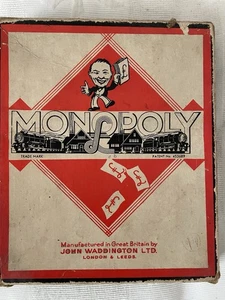 Vintage 1950/1960 Monopoly Set In Original Box. No Board. - Picture 1 of 5