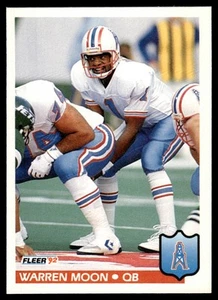1992 Fleer Warren Moon Houston Oilers #153 - Picture 1 of 2