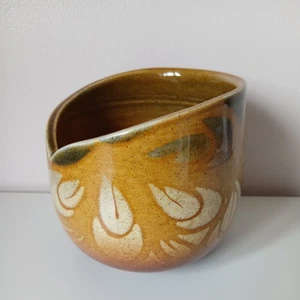 Vintage Poole Pottery Sienna Deep Small Bowl Vase 585 Late 1970s - Picture 1 of 8