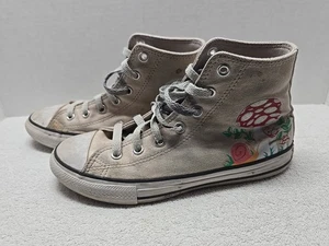 Converse Chuck Taylor Mushroom Kids Size 3 Tan Lace-Up High Tops - Picture 1 of 12