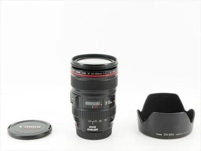 Canon EF 24-105mm F/4 L IS USM Lens + Hood Near Mint From Japan #24648E - Image 1 of 4