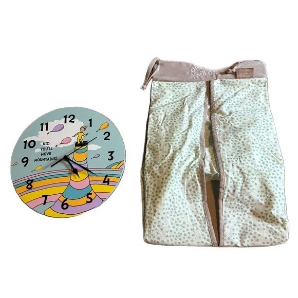 Dr. Seuss Oh the Places You’ll Go Trend Lab Diaper Holder Storage & Wall Clock - Image 1 of 4