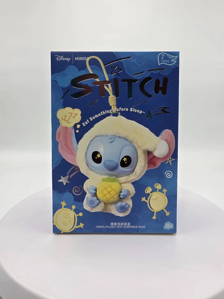 Figura Caja Ciega Miniso Disney Stitch Eat Something Before Sleep Serie Nueva en Caja Foto 1 de 4