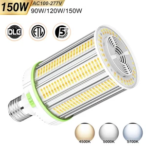 150W LED Corn Light Bulb E39 Mogul Base, Warehouse High Bay Lamps Adjustable CCT - Picture 1 of 13