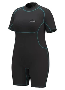 Traje de neopreno corto Hevto talla grande para mujer 3/2 mm negro talla 20 para natación buceo SUP - Imagen 1 de 2