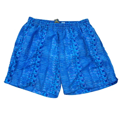 Bañador Vintage G2000 Hombre Grande Azul Geométrico Años 90 Y2K Aburrido Pantalones Cortos Adulto Foto 1 de 4