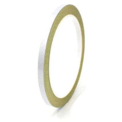 Strisce Decorative 10M 4Mm Bianche Riflettenti / Argento Per Auto E Moto - Immagine 1 di 4
