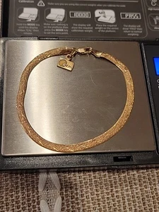 HERMOSA PULSERA ORO AMARILLO 14KT 7" 4.3g - Imagen 1 de 8