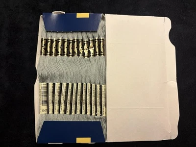DMC Mouline Special 25 Embroidery Floss Thread Color 647 Med Beaver Gray Box12 - Image 1 of 4