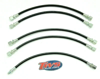 KIT 5 TUBI FRENI ANTERIORI E POSTERIORI ADATTI PER LANCIA FULVIA  2° e 3° Serie - Immagine 1 di 3