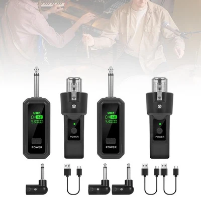 Mikrofon Sender Empfänger Mic Adapter für dynamische E-Bassgitarre - Bild 1 von 2